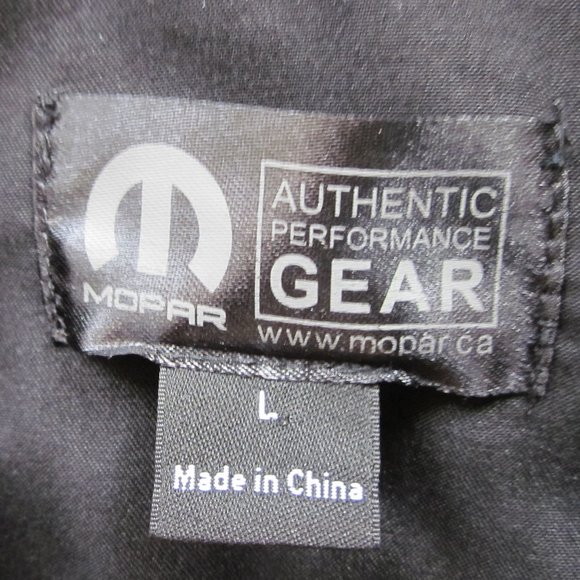 Mopar Canada Shirt Black Button Up Polyester Short Sleeve Size Large - Picture 15 of 15